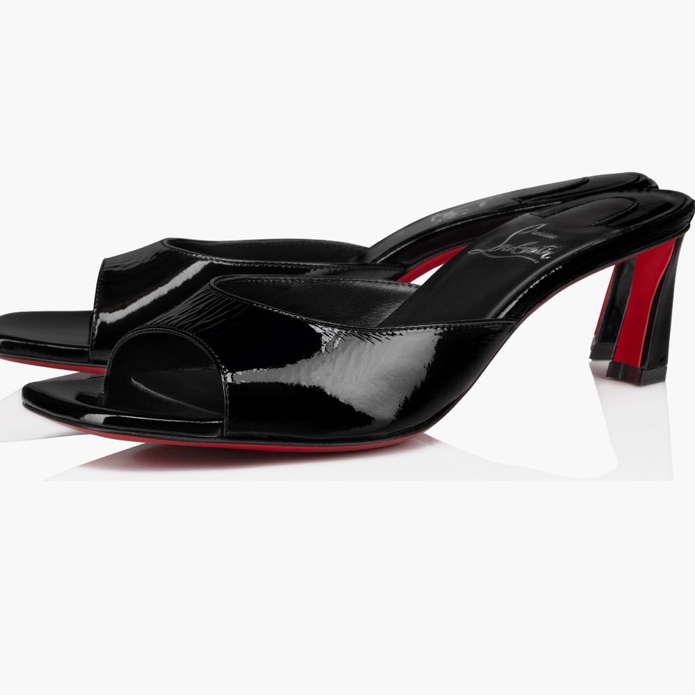 ❌SOLD❌Christian Louboutin Black Patent Mules